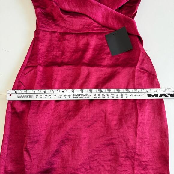 Lulus Dress Satin Mini Slip Dress Sleeveless Red New Size XS - Picture 7 of 8